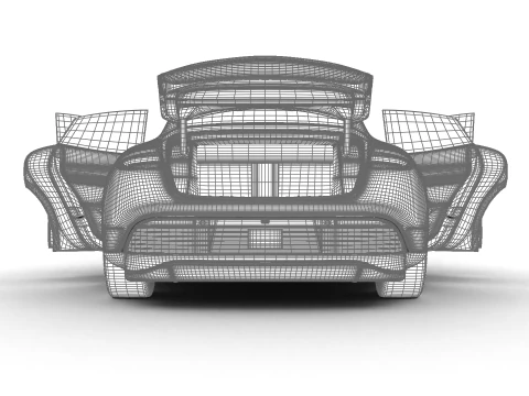 Porsche Taycan GTS 2025 HQ 3D Model