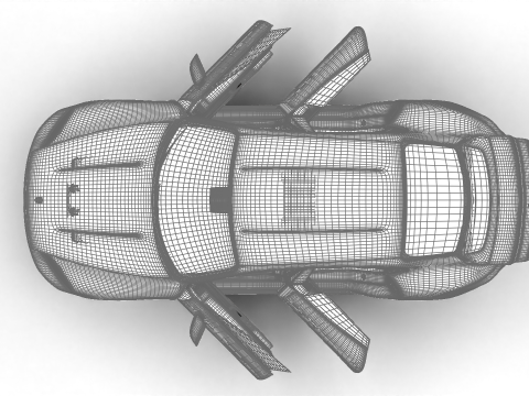 Porsche Taycan GTS 2025 HQ 3D Модель