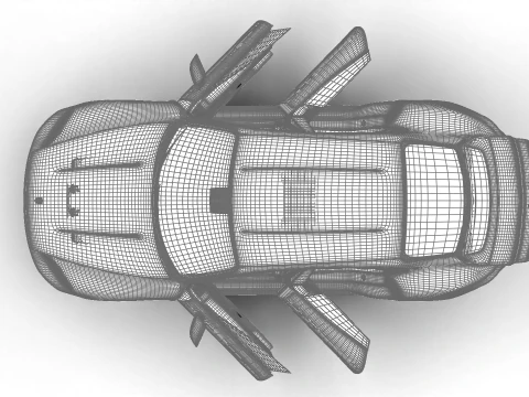 Porsche Taycan GTS 2025 HQ 3D Model