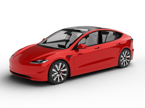 Tesla Model 3 Plus 2026 Model 3D
