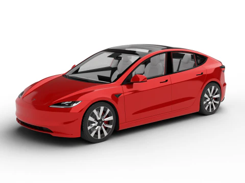 Tesla Model 3 Plus 2026 3D Model