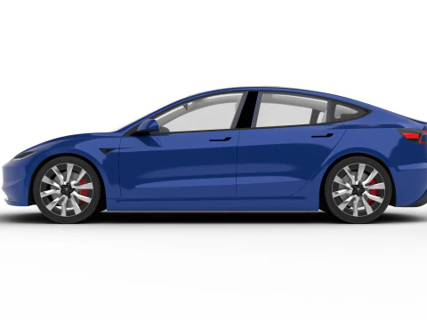 Tesla Model 3 Plus 2026 3D Model