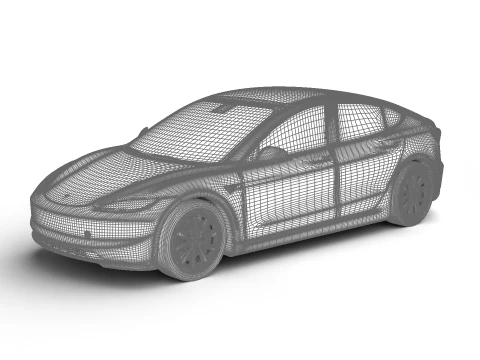 Tesla Model 3 Plus 2026 3D Model