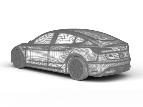 Tesla Model 3 Plus 2026 Model 3D