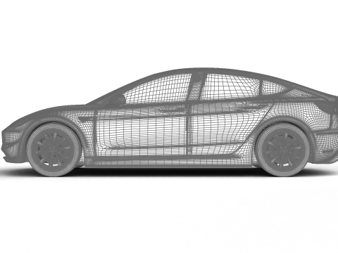 Tesla Model 3 Plus 2026 Model 3D