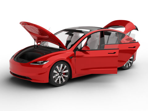 Tesla Model 3 Plus 2026 HQ Modelo 3D