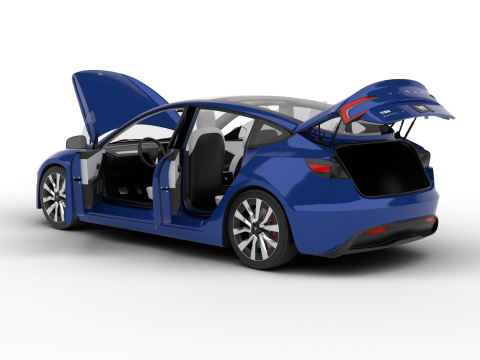 Tesla Model 3 Plus 2026 HQ Modelo 3D