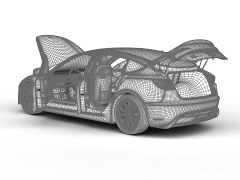 Tesla Model 3 Plus 2026 HQ 3D Model