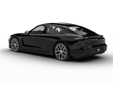 Porsche Taycan Black Edition 2026 3D Модель