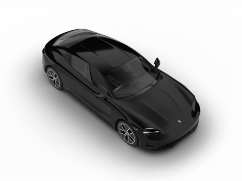 Porsche Taycan Black Edition 2026 3D Модель