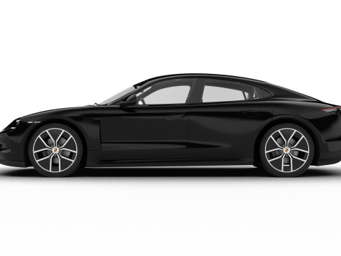 Porsche Taycan Black Edition 2026 3D Модель