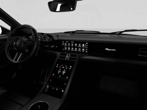 Porsche Taycan Black Edition 2026 3D Модель