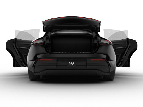 Porsche Taycan Black Edition 2026 HQ 3D Model