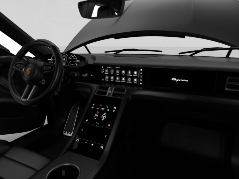 Porsche Taycan Black Edition 2026 HQ 3D Model
