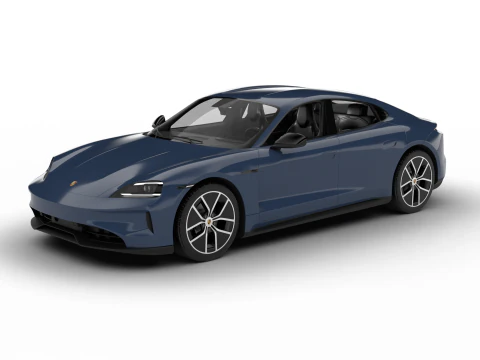 Porsche Taycan 4 Black Edition 2026 3D Model