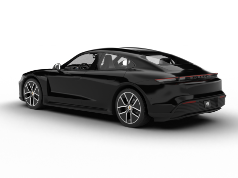Porsche Taycan 4 Black Edition 2026 Model 3D