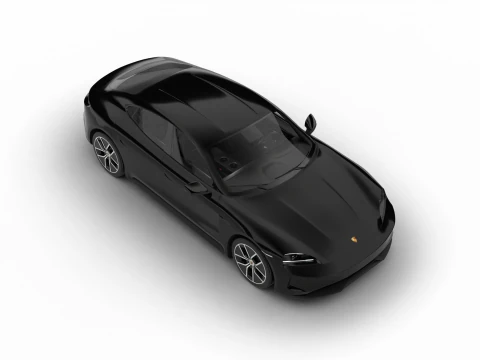 Porsche Taycan 4 Black Edition 2026 3D Model