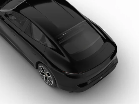 Porsche Taycan 4 Black Edition 2026 3D Model