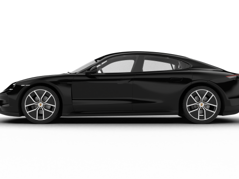 Porsche Taycan 4 Black Edition 2026 Model 3D