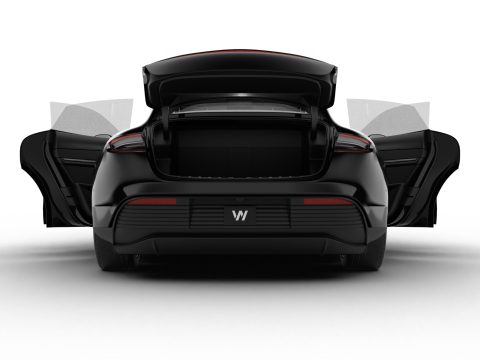 Porsche Taycan 4 Black Edition 2026 HQ Modelo 3D
