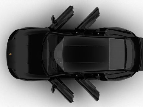 Porsche Taycan 4 Black Edition 2026 HQ Modelo 3D