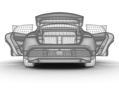 Porsche Taycan 4 Black Edition 2026 HQ Modelo 3D