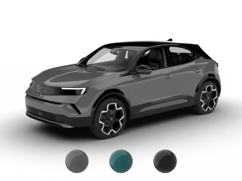 Opel Mokka Hybrid 2025 3D 모델