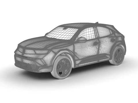 Opel Mokka H&iacute;brido 2025 Modelo 3D