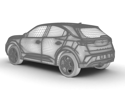 Opel Mokka Hybrid 2025 Modello 3D