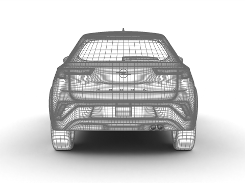 Opel Mokka Hybrid 2025 Modello 3D