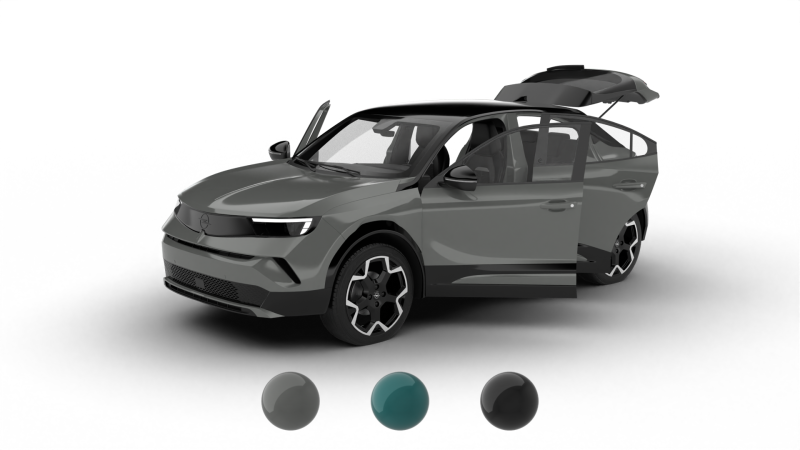 Opel Mokka Hybrid 2025 HQ 3D Model .c4d .max .obj .3ds .fbx .stl .blend