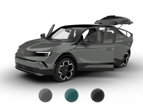 Opel Mokka Hybrid 2025 HQ 3D 모델