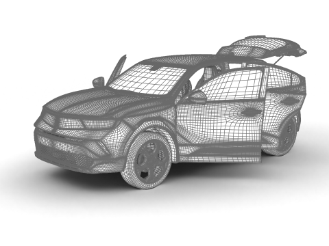 Opel Mokka Hybrid 2025 HQ 3D Model