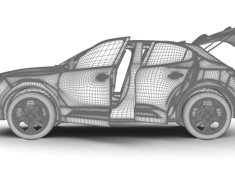 Opel Mokka Hybrid 2025 HQ 3D Model