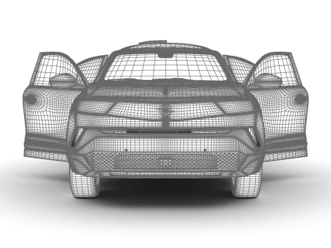 Opel Mokka Hybrid 2025 HQ 3D Model