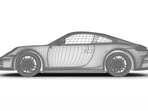 Porsche 911 Carrera T Club Coupe 2026 3D Model