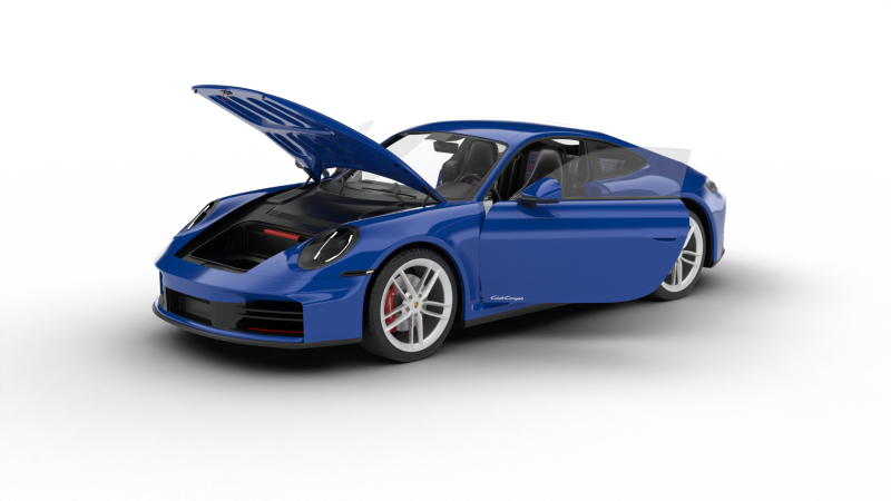 Porsche 911 Carrera T Club Coupe 2026 HQ 3Dモデル .c4d .max .obj .3ds .fbx .stl .blend 