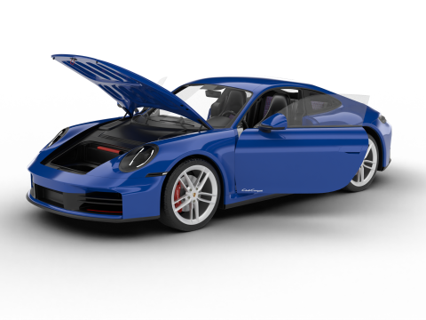 Porsche 911 Carrera T Club Coupe 2026 HQ 3D 모델