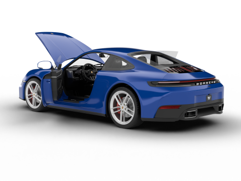 Porsche 911 Carrera T Club Coupe 2026 HQ 3Dモデル