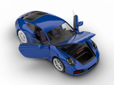 Porsche 911 Carrera T Club Coupe 2026 HQ 3D Модель
