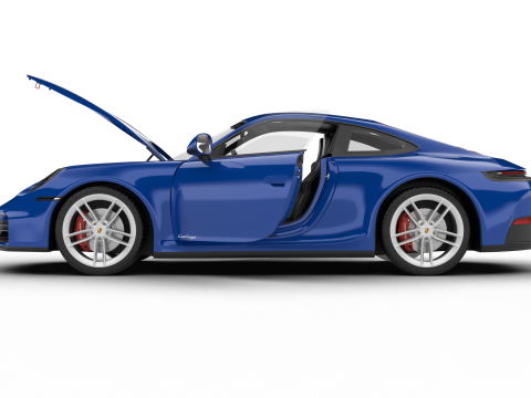 Porsche 911 Carrera T Club Coupe 2026 HQ 3Dモデル