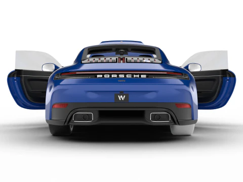 Porsche 911 Carrera T Club Coupe 2026 HQ 3D Модель