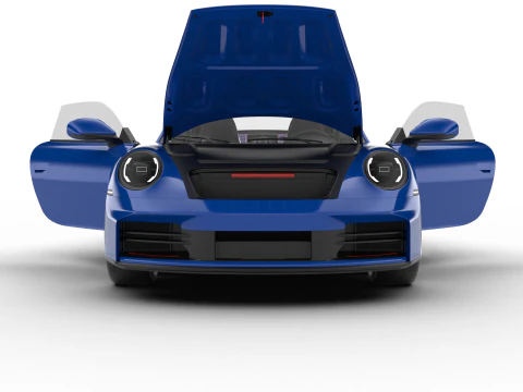 Porsche 911 Carrera T Club Coupe 2026 HQ 3D Модель