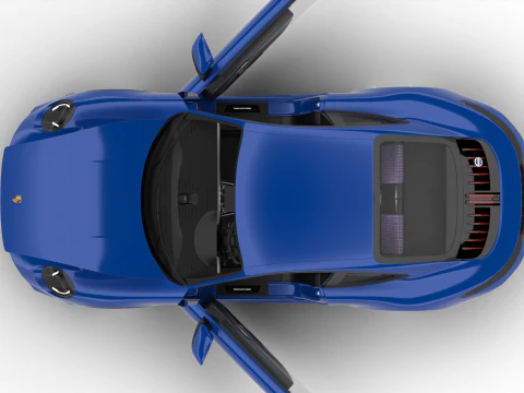 Porsche 911 Carrera T Club Coupe 2026 HQ 3D Модель