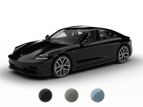 Porsche Taycan 4S Black Edition 2026 3D 모델
