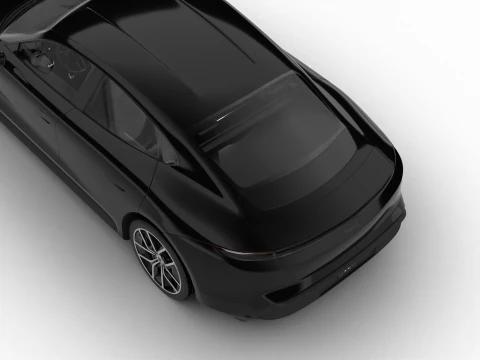 Porsche Taycan 4S Black Edition 2026 3D Model