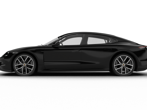 Porsche Taycan 4S Black Edition 2026 Model 3D