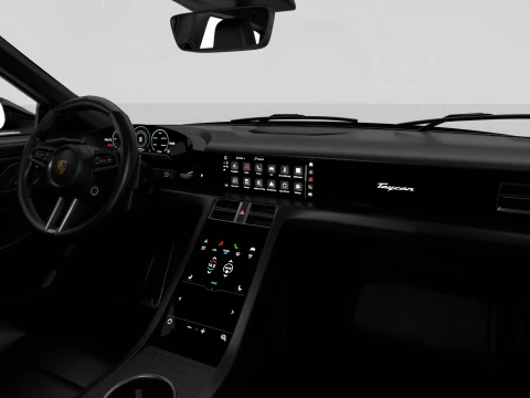 Porsche Taycan 4S Black Edition 2026 3D Model