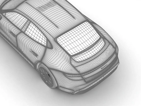 Porsche Taycan 4S Black Edition 2026 3D Model