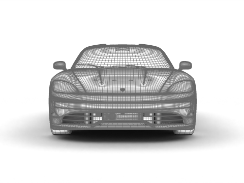Porsche Taycan 4S Black Edition 2026 Model 3D
